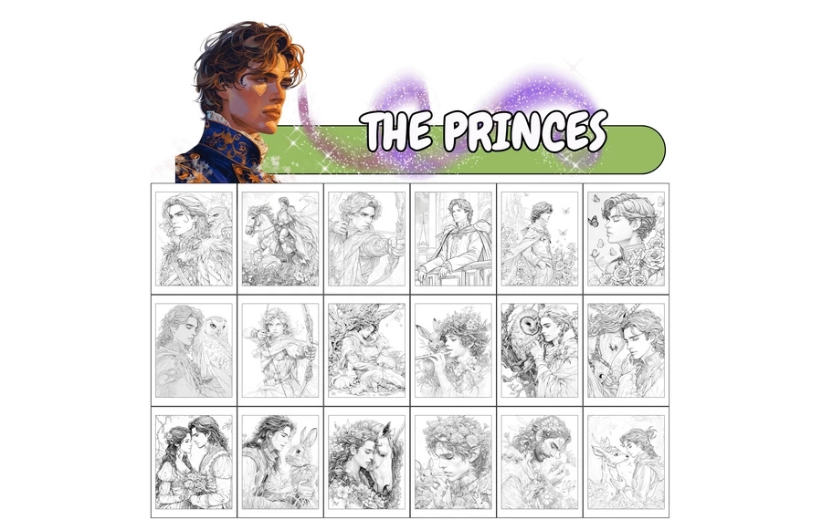 1000+ Fairy Tale Coloring Pages with 1000+ Fairy Tale Coloring Prompts_1