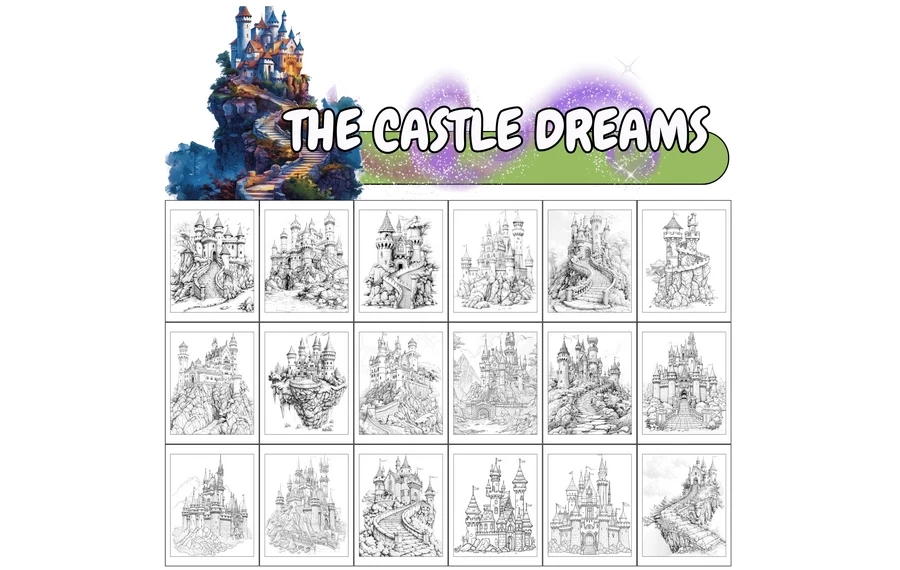 1000+ Fairy Tale Coloring Pages with 1000+ Fairy Tale Coloring Prompts_2