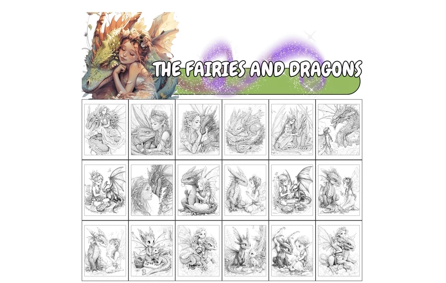 1000+ Fairy Tale Coloring Pages with 1000+ Fairy Tale Coloring Prompts_3
